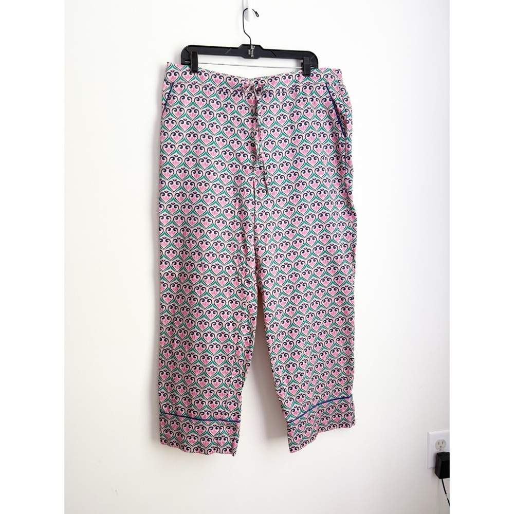 Boden Patterned Wide Leg Cotton Pajama Pants